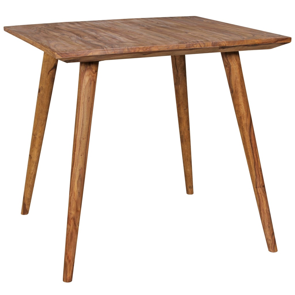 Table de salle à manger REPA 80 x 80 x 76 cm Bois massif rustique Sheesham