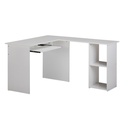 Design combinaison de bureau 140 x 75,5 x 120 cm blanc