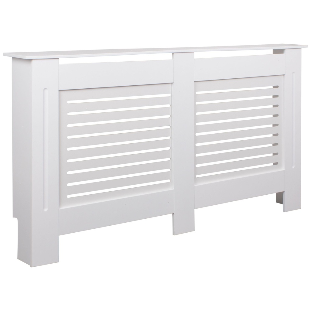 Design Cache-radiateur laqué blanc mat 152x83x19 cm