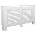 Design Cache-radiateur laqué blanc mat 152x83x19 cm