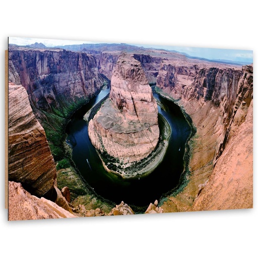 Cadre décoratif en hdf avec image du grand canyon imprimée sur papier finition beige
