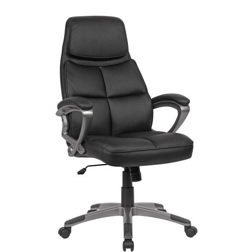 [A09498] Housse de chaise de bureau simili cuir noir