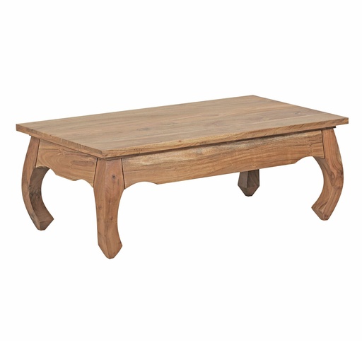 [A09619] Table basse OPIUM en bois d'acacia massif 110 cm de large design produit naturel style maison de campagne