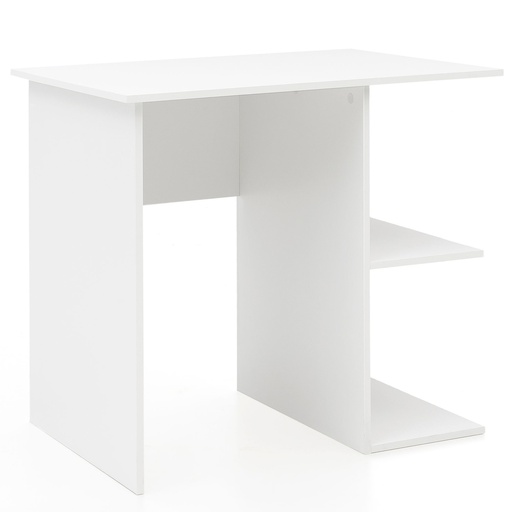 [A09917] Table d'ordinateur bureau blanc 82 x 60 x 76 cm