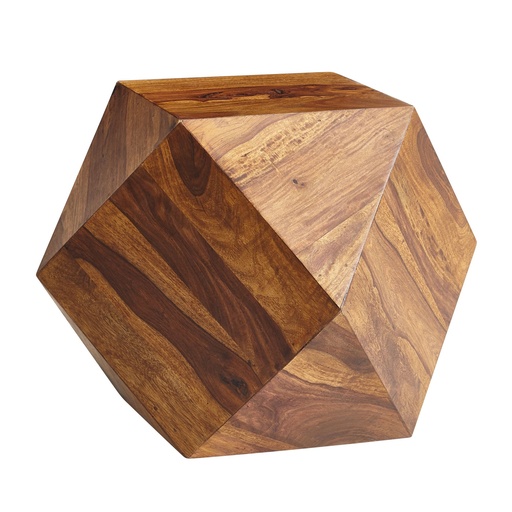 [A10039] Table basse 57x42,5x57 cm en bois de Sesham massif, moderne