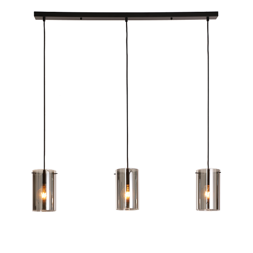 [A00050] Lampe suspendue subtile Hawo verre fumé